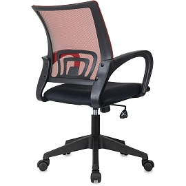 Кресло БР Комус Мебель EChair-396 сетка/ткань,красный/черный,пластик
