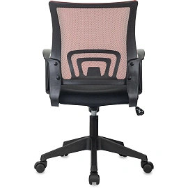 Кресло БР Комус Мебель EChair-396 сетка/ткань,красный/черный,пластик