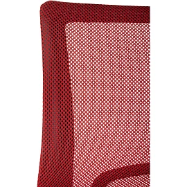 Кресло БР Комус Мебель EChair-396 сетка/ткань,красный/черный,пластик