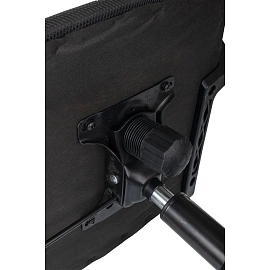 Кресло БР Комус Мебель EChair-396 сетка/ткань,красный/черный,пластик