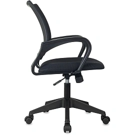 Кресло БР Комус Мебель EChair-396 сетка/ткань,черный,пластик