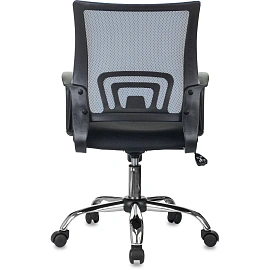 Кресло БР Комус Мебель EChair-396 сетка/ткань,синий/черный,хром