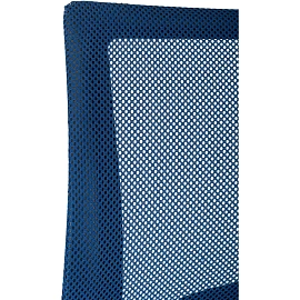 Кресло БР Комус Мебель EChair-396 сетка/ткань,синий/черный,хром