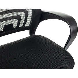 Кресло БР Комус Мебель EChair-396 сетка/ткань,черный,хром