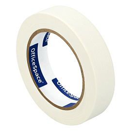 Клейкая лента малярная OfficeSpace, 25мм*50м, ШК