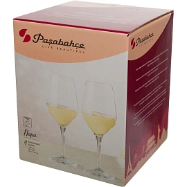 Бокал для вина Pasabahce Напа стеклянный 360 мл (4 штуки в упаковке)