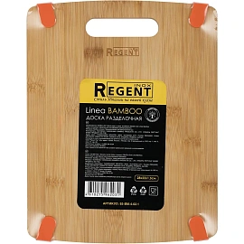 Доска разделочная с силик. вставками 28х22х1,5см, Linea Bamboo