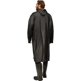 Плащ влагозащитный Komfi ПВХ на кнопках чёрный (размер 70x120)