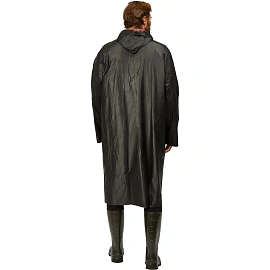 Плащ влагозащитный Komfi ПВХ на кнопках чёрный (размер 70x120)