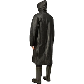 Плащ влагозащитный Komfi ПВХ на кнопках чёрный (размер 70x120)