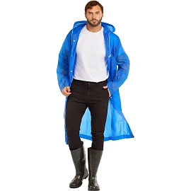 Плащ влагозащитный Komfi ЭВА на кнопках синий (размер 75x120)