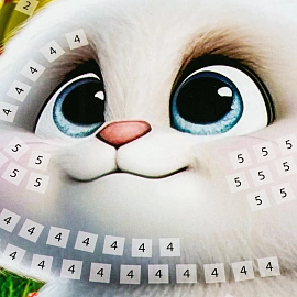 Аппликация 21х30 см кролик МУЛЬТИ АРТ EVAPACK-112438