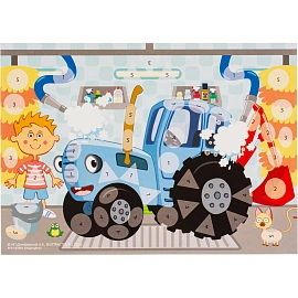 Аппликация 15х21 см СИНИЙ ТРАКТОР МУЛЬТИ АРТ EVAGEO-112365