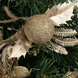 Ёлка искусственная новогодняя настольная с украшениями 51 см