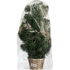 Ёлка искусственная новогодняя настольная с украшениями 51 см