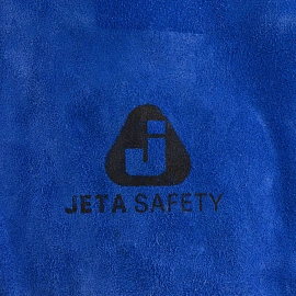 Краги спилковые утеплен. JetaSafety JWK601 Ferrus Frost син-серые р.XL