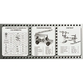 Конструктор металлический Десятое королевство Для уроков труда №7 148 деталей