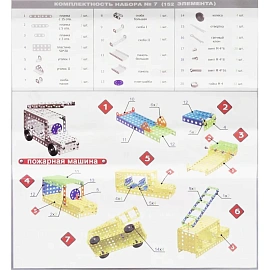 Конструктор металлический Десятое королевство Для уроков труда №7 148 деталей