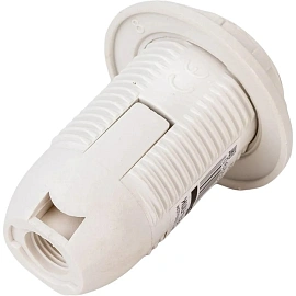 Патрон Е14-ППК пластиковый с прижимным кольцом IN HOME