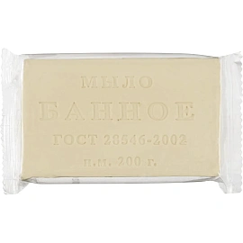 Мыло туалетное Банное 200 гр флоу-пак