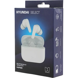 Наушники Hyundai Select H-EP203 белый беспроводные bluetooth (HEP203W)