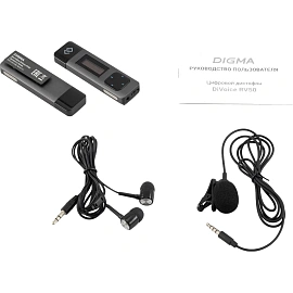 Диктофон цифровой Digma DiVoice RV50 8Gb черно-серый