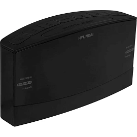 Радиобудильник Hyundai H-RCL238 черный LCD подсв:белая часы:цифровые FM