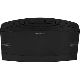 Радиобудильник Hyundai H-RCL238 черный LCD подсв:белая часы:цифровые FM