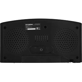 Радиобудильник Hyundai H-RCL238 черный LCD подсв:белая часы:цифровые FM