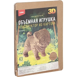 Конструктор из картона. Объёмная игрушка Милый щенок, Нг-003