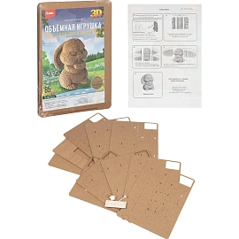 Конструктор картонный Lori Объёмная игрушка Зайчик 85 деталей