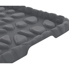 Лоток для обуви Камни тёмно-серый (390х710х20 мм)