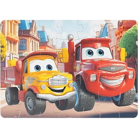 Пазл Макси Веселые грузовички. 35 деталей. Умные игры, 4660254429925