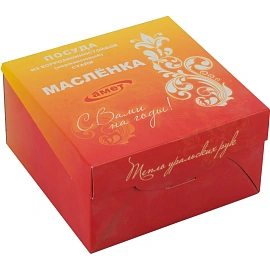 Маслёнка Amet Home нержавеющая сталь 110 мл 16х16 см (1с643)