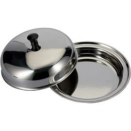 Маслёнка Amet Home нержавеющая сталь 110 мл 16х16 см (1с643)