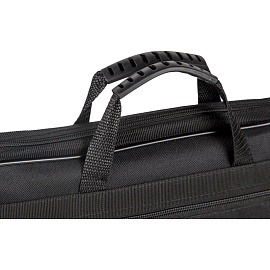 Папка-портфель нейлоновая А4 черная (39х31 см, 1 отделение)