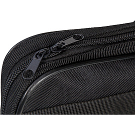 Папка-портфель нейлоновая А4 черная (39х31 см, 1 отделение)