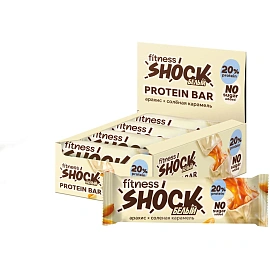 Батончик FitnessSHOCK Соленый арахис белая глазурь 50гx12шт/уп