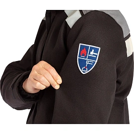 Костюм сварщика 17-17111 с ХБ накладками летний чёрный/серый (размер 44-46, рост 170-176)