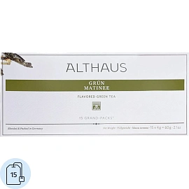 Чай пакетированный Althaus Grun Matinee Grand Pack зеленый, 15x4г