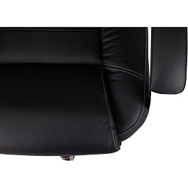 Кресло БР Комус Мебель EChair 329 кожа,черный, дерево