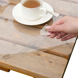 Коврик на стол 1000x600мм пленка-жидкое стекло пвх прозр. 500мкм