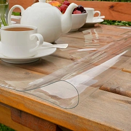 Коврик на стол 1000x600мм пленка-жидкое стекло пвх прозр. 500мкм