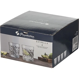 Стакан (олд фэшн) Pasabahce Эстрелла стеклянный 305 мл (4 штуки в упаковке)