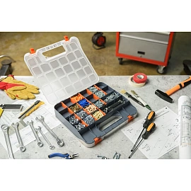 Органайзер для инструментов и мелочей Blocker Expert 56 ячеек двухсторонний 320x295x64 мм