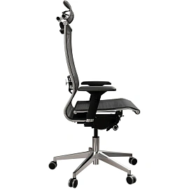 Кресло офисное МЕТТА "SAMURAI" S-3, с подголовником, сверхпрочная ткань-сетка, черное