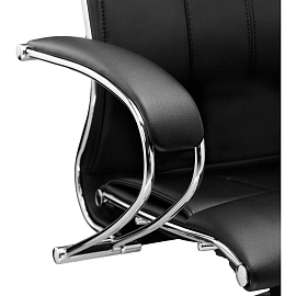 Кресло для руководителя Метта Samurai эргономичное чёрное (экокожа, алюминий)