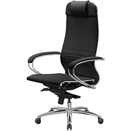 Кресло офисное МЕТТА "SAMURAI" K-1, экокожа, черное