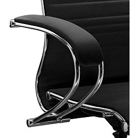 Кресло офисное МЕТТА "SAMURAI" K-1, экокожа, черное