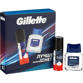 Подарочный набор для мужчин Gillette (лосьон после бритья и пена для бритья, 2x50 мл)